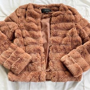 Brown fur jacket
